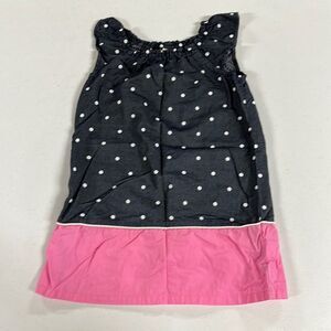 😍 3 for $15 😍 Girls Healthtex dress size 3T - Navy & Pink w/ white polka dots